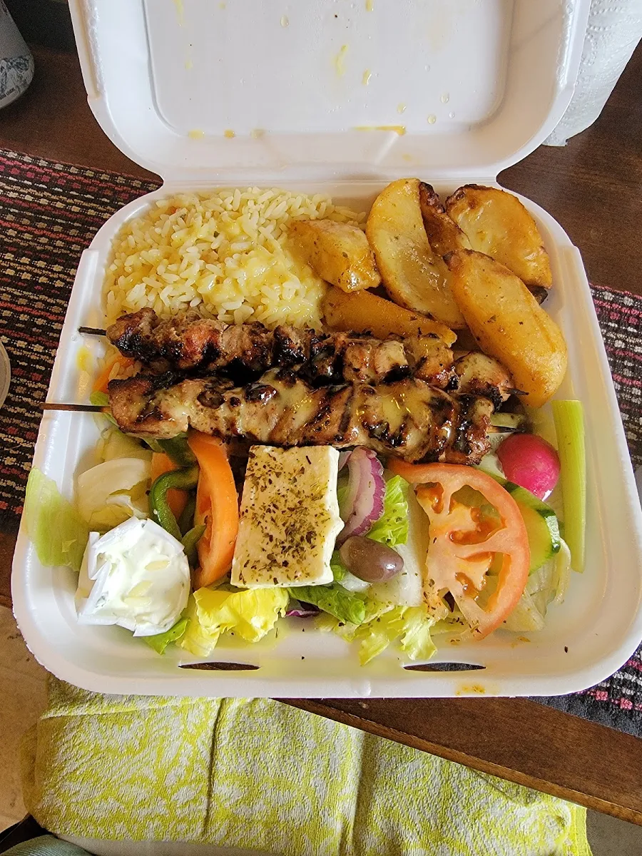 Pork Souvlaki Platter