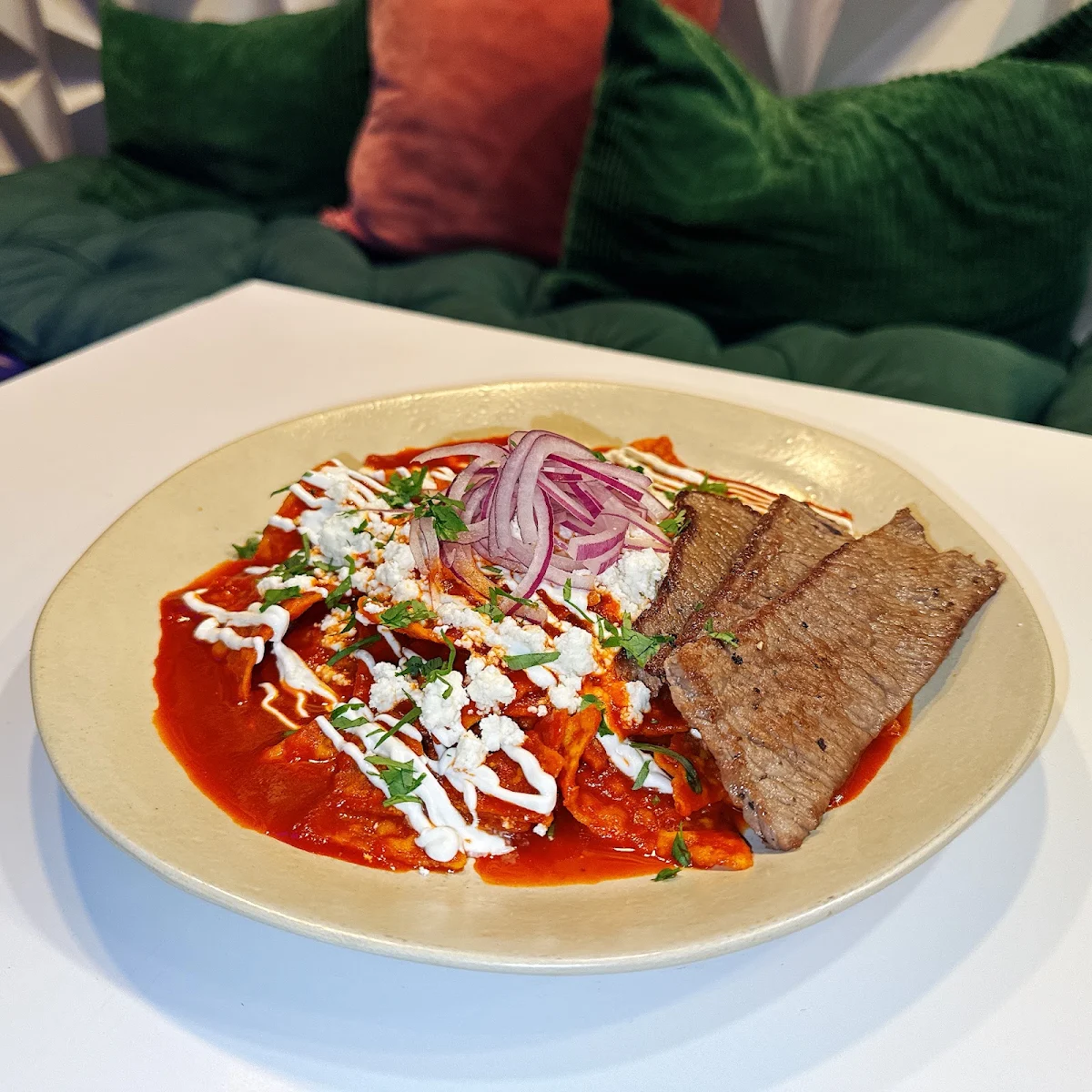 Chilaquiles Rojos Red Chilaquiles