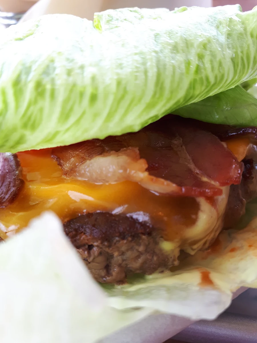 Uncle Burger with a Lettuce Wrap
