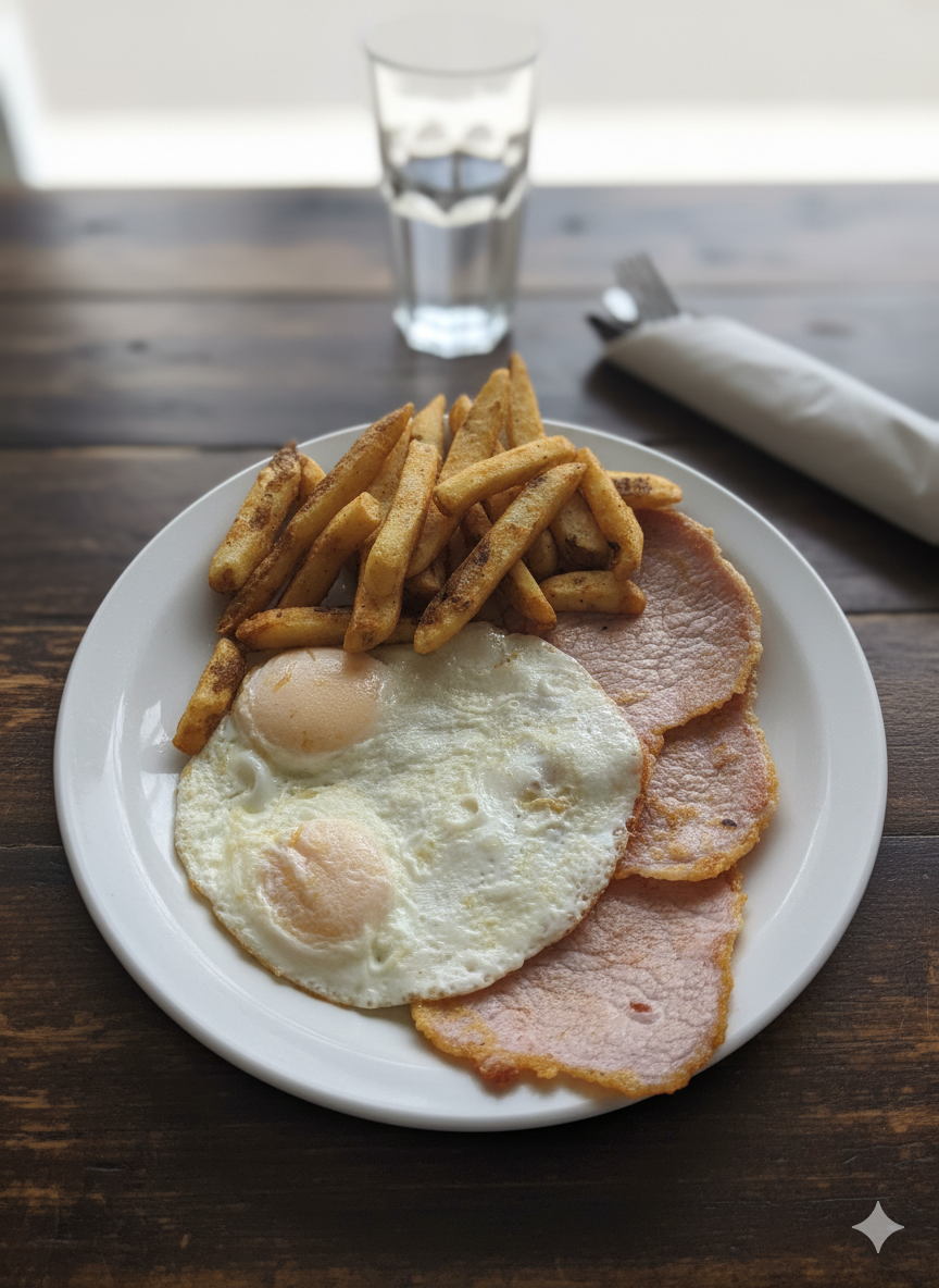 Back Bacon & Eggs Any Style