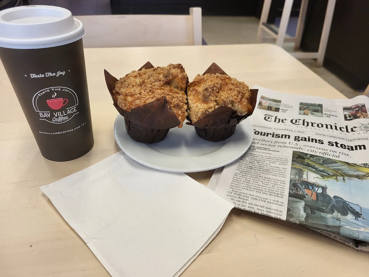 Apple Streusel Muffins & Coffee