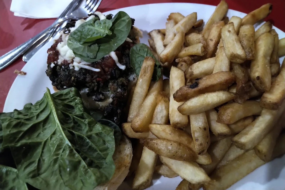Black Bean and Portobello Mushroom Burger
