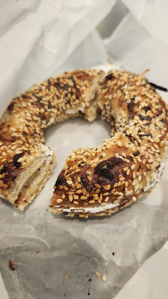 Everything Bagel with Plain Cream Cheese