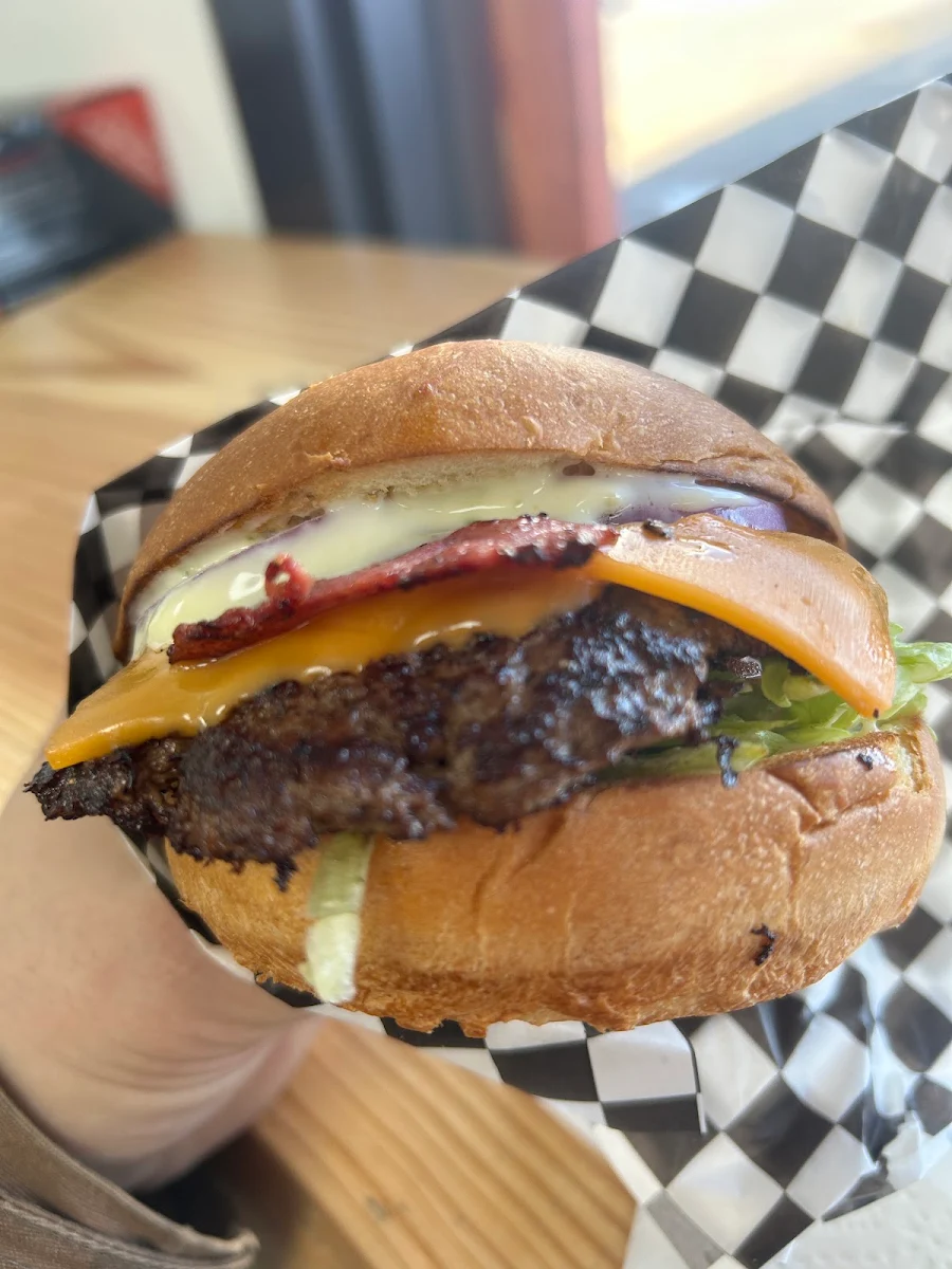 Cheese Burger with Beef Bacon