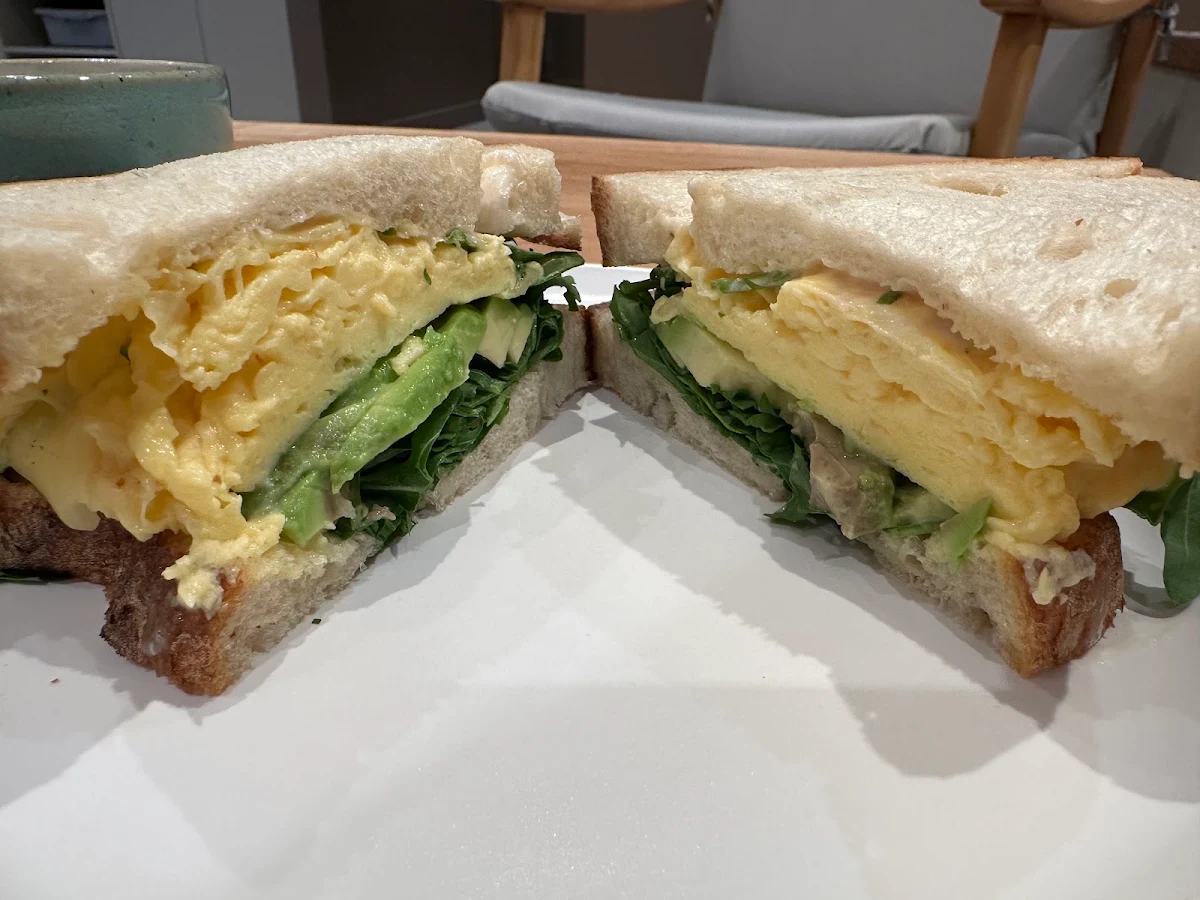 Egg Sandwich on Sourdough with Avocado