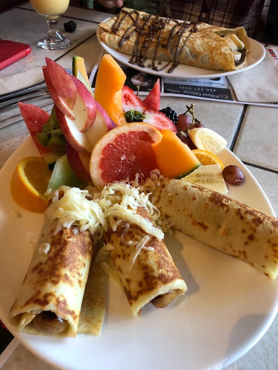 Crêpe Aux Fromages Et Saucisses