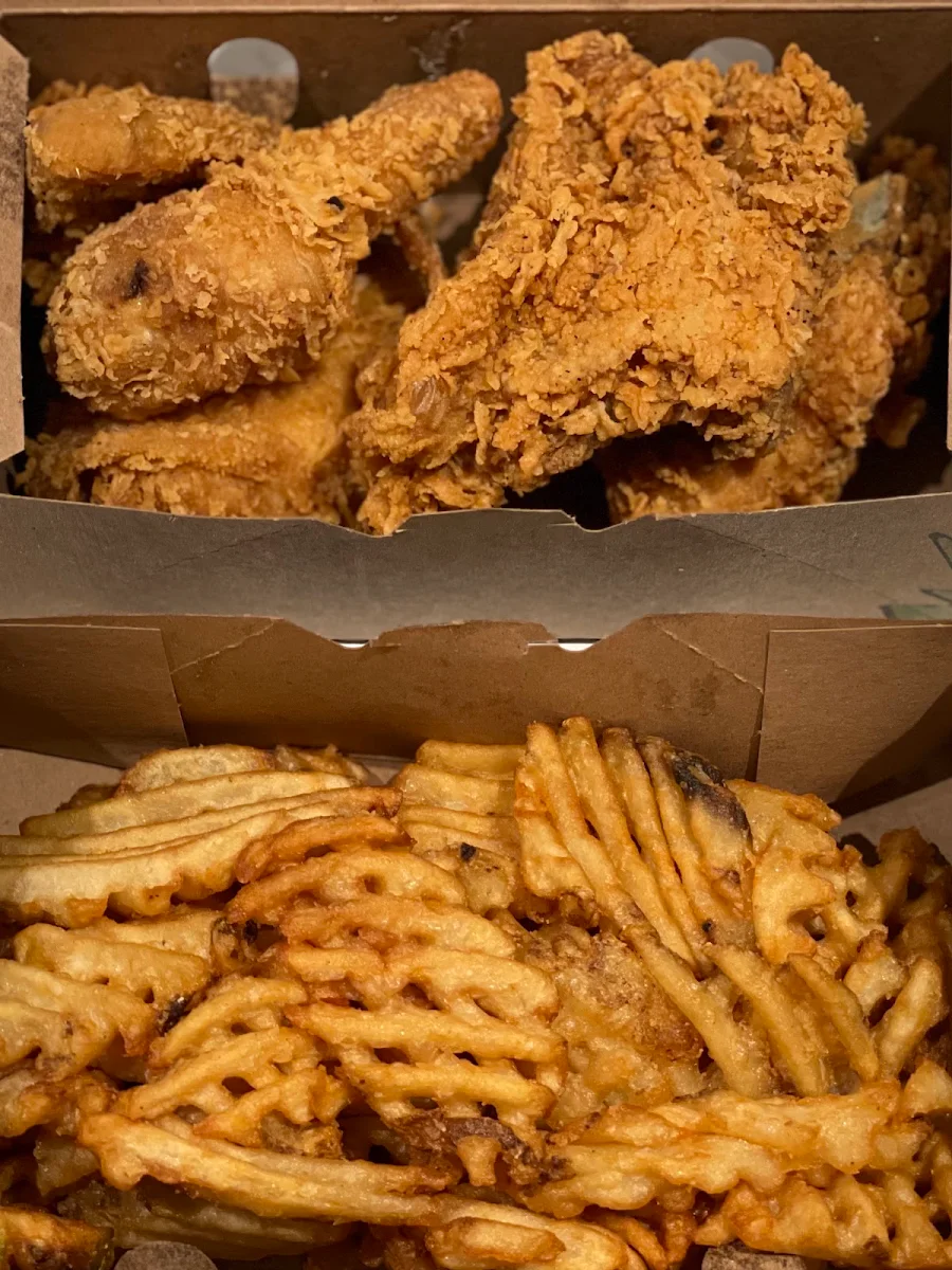 Fried Chicken Waffle Fries
