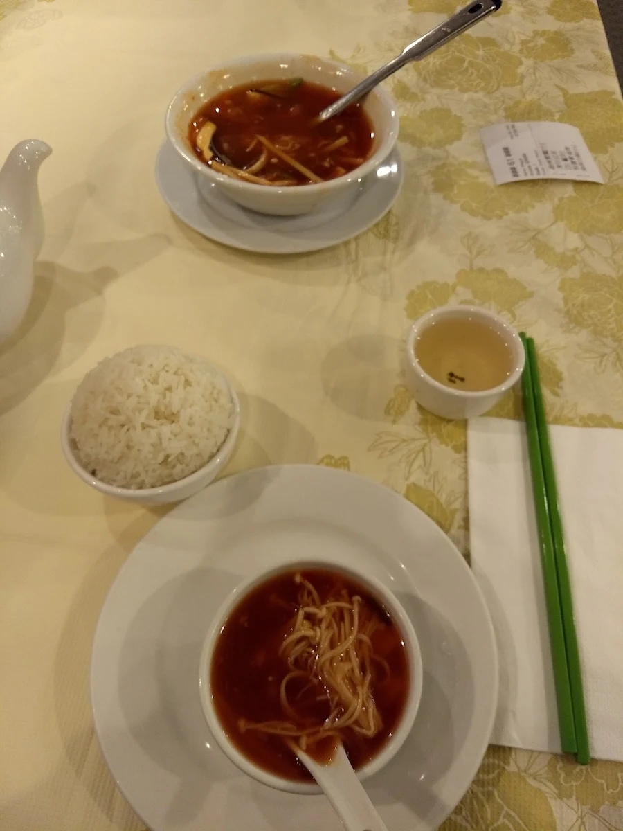 Hot & Sour Soup and Rice