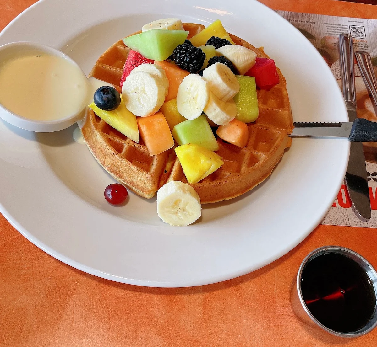 Fresh Fruit Waffle