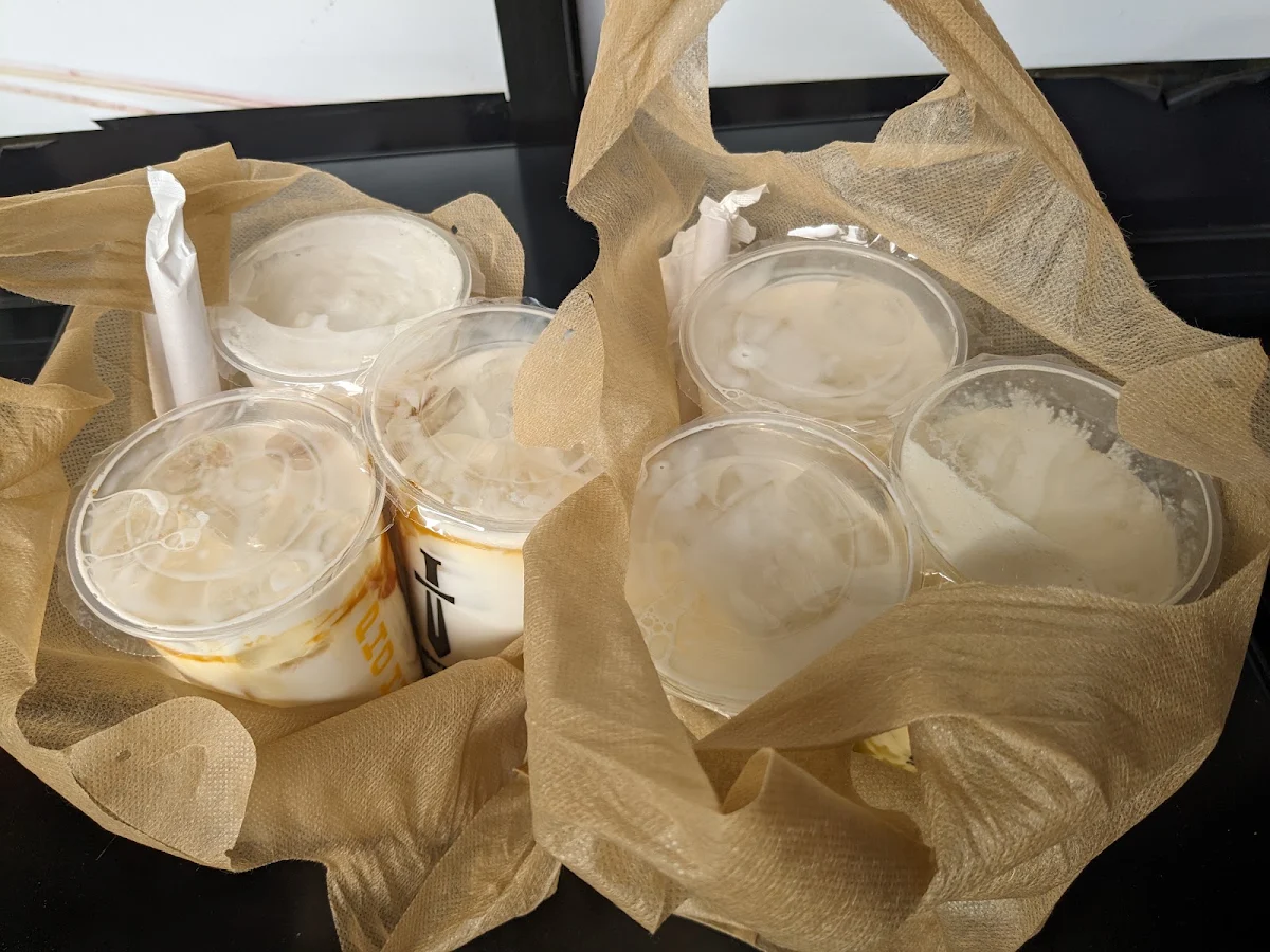 Brown Bubble Tea Lychee Mango Bubble Tea