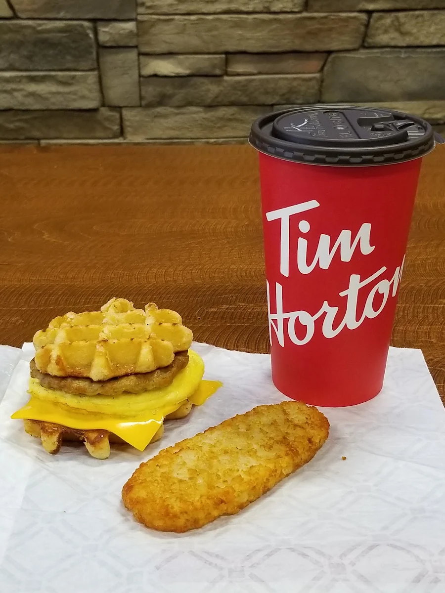Belgian Waffle Breakfast Sandwich Combo