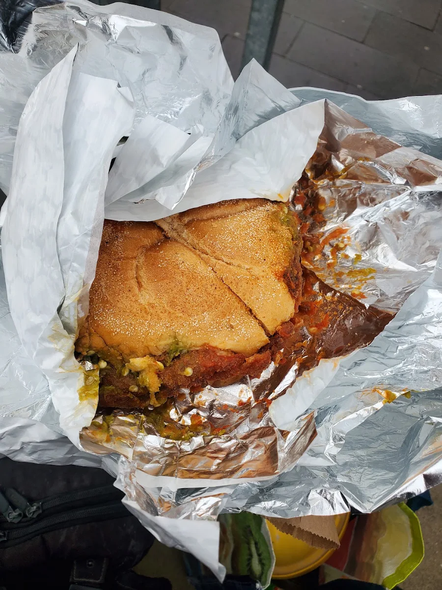 Veil Sandwich with Hot Sauce