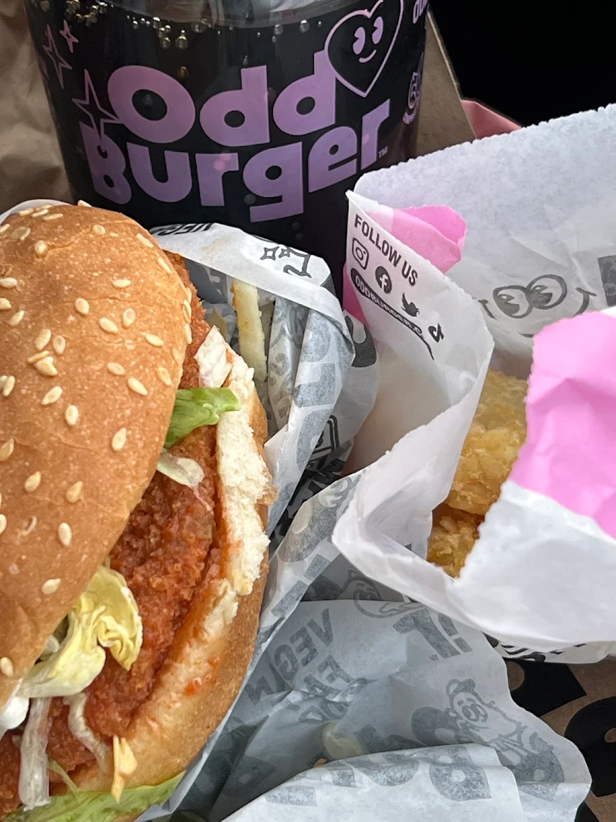 Buffalo Chicken Burger Hash Browns