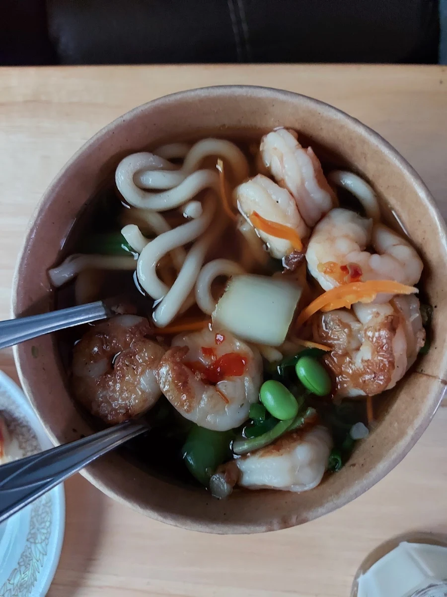 Shrimp Udon Noodle Soup