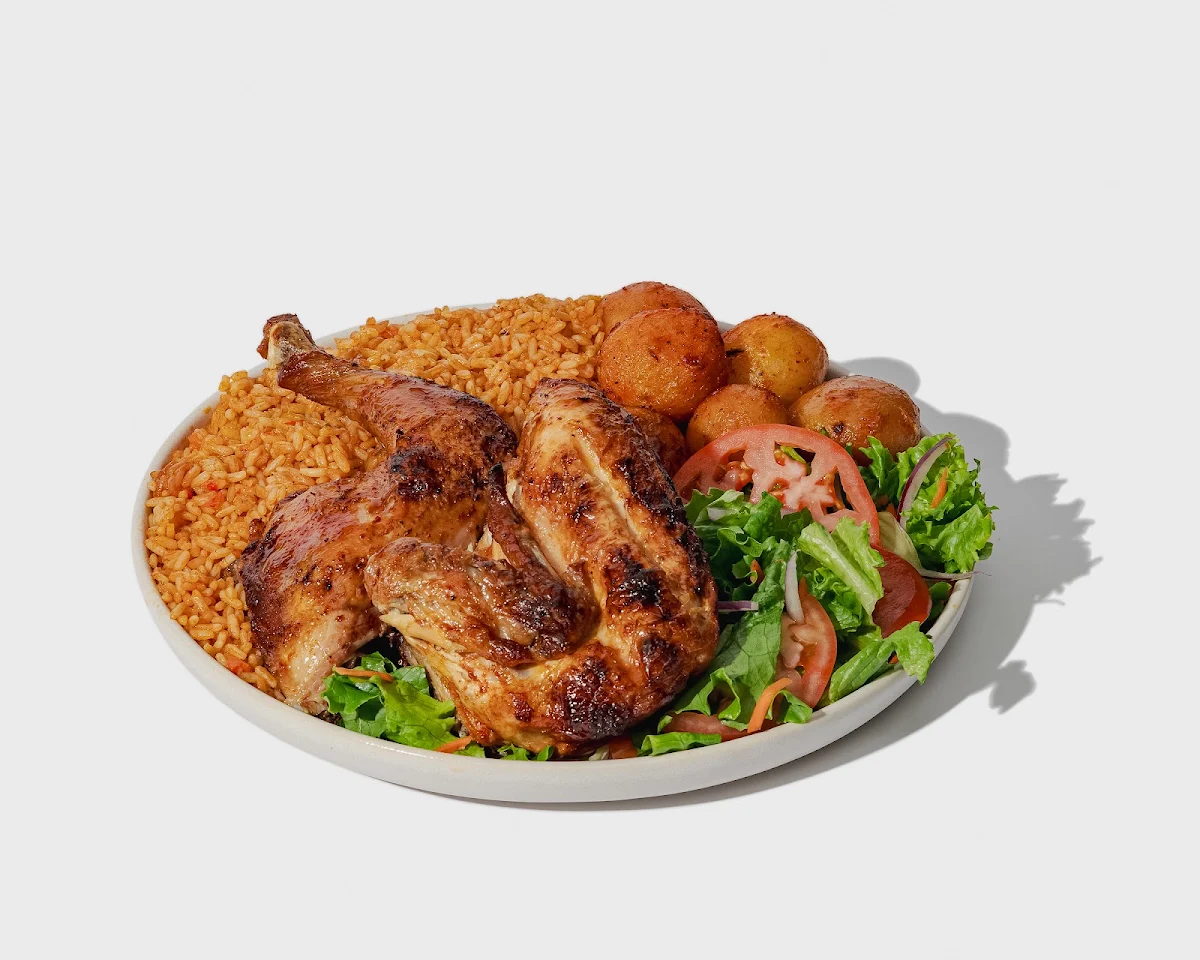 Assiette Demi Poulet Half Chicken Plate