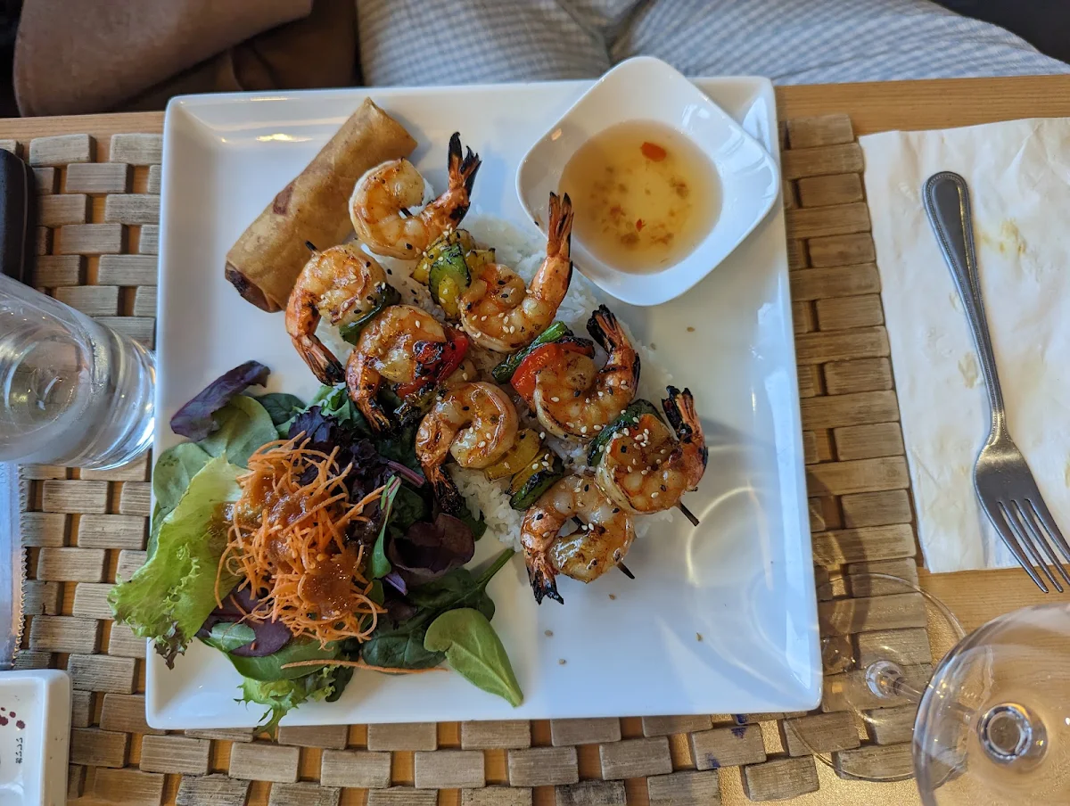 236-brochettes de Crevettes Grillées Grilled Shrimp Skewers