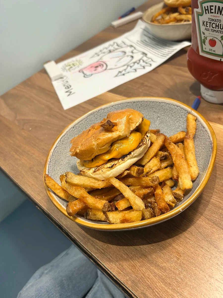Kids Cheese Burger with Fries