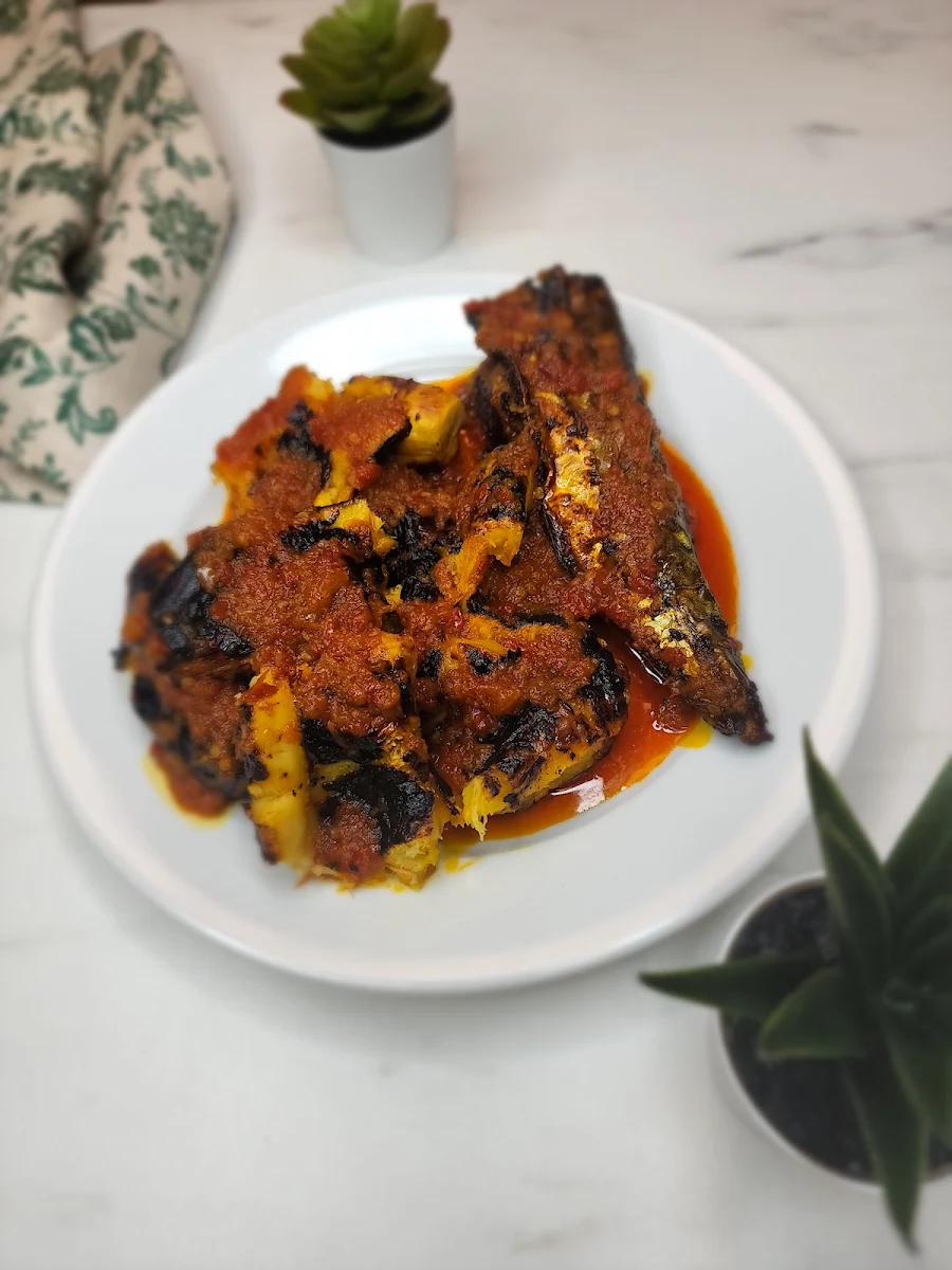 Peppered Tofu 7 Fried Plantain Vegan & Vegetarian