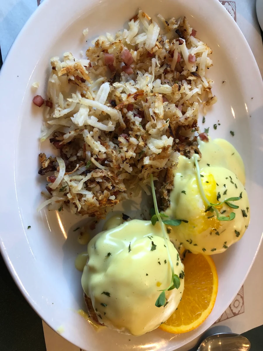 Home Fries with Hollandaise Sauce
