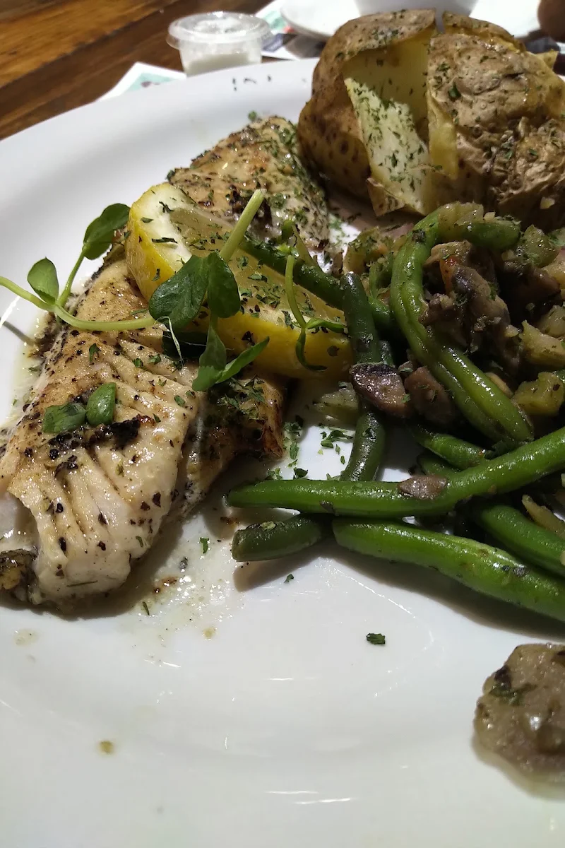 Pickerel Dinner with Baked Potato