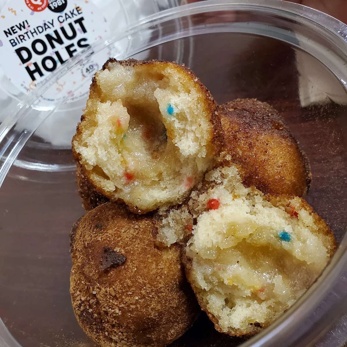 Birthday Cake Donut Holes