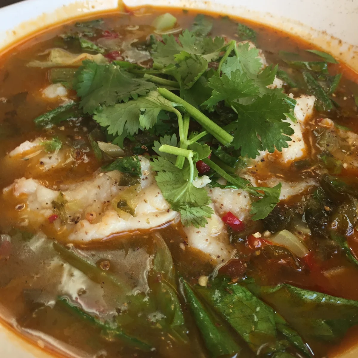 Fish Filets in Sour Soup