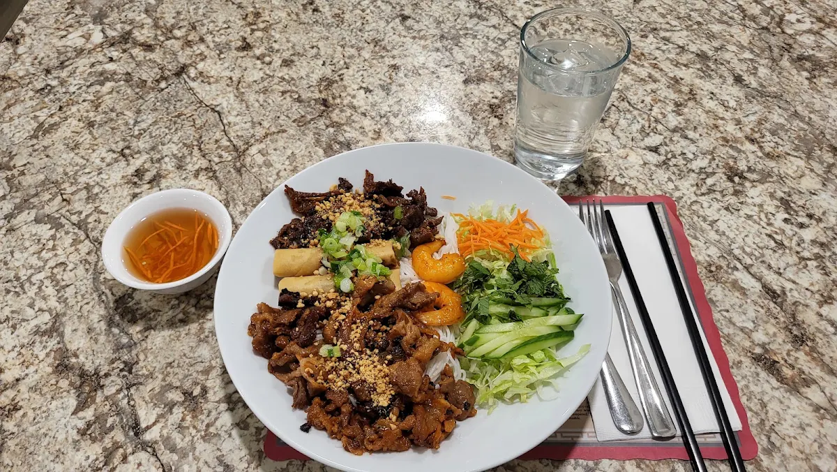 Shredded Pork Vermicelli Salad Bowl