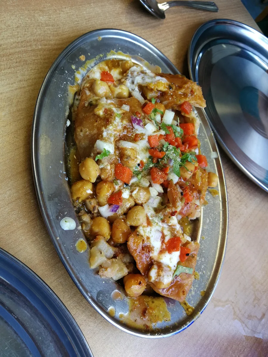 Channa Samosa Assiette Channa Samosa Plate