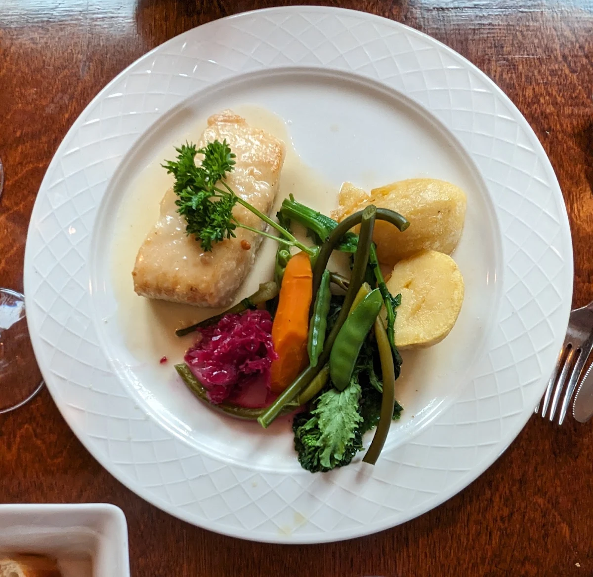 Halibut with Beurre Blanc
