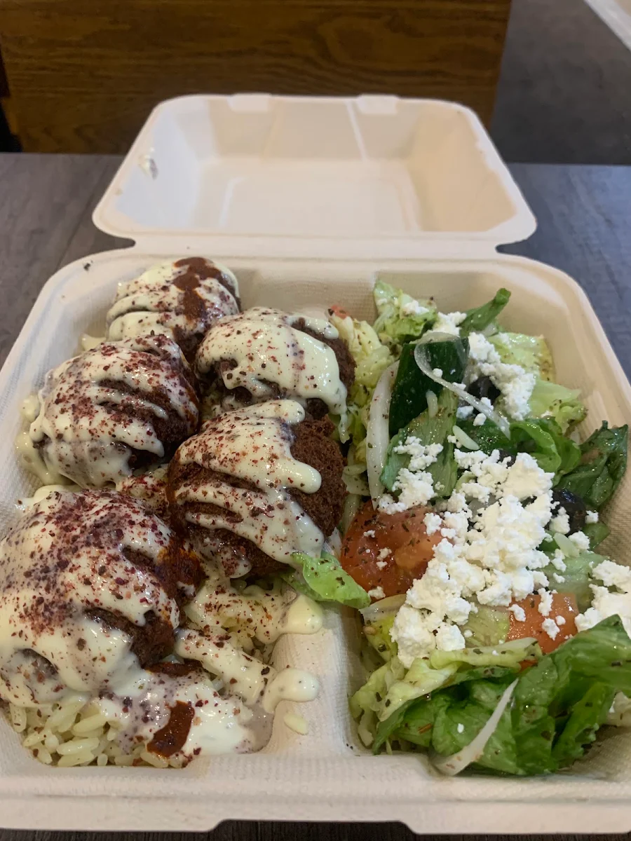 Large Falafel on the Rocks