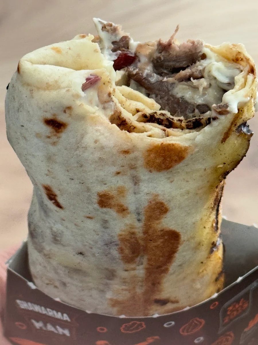 Bacon Halloumi Shawarma Wrap
