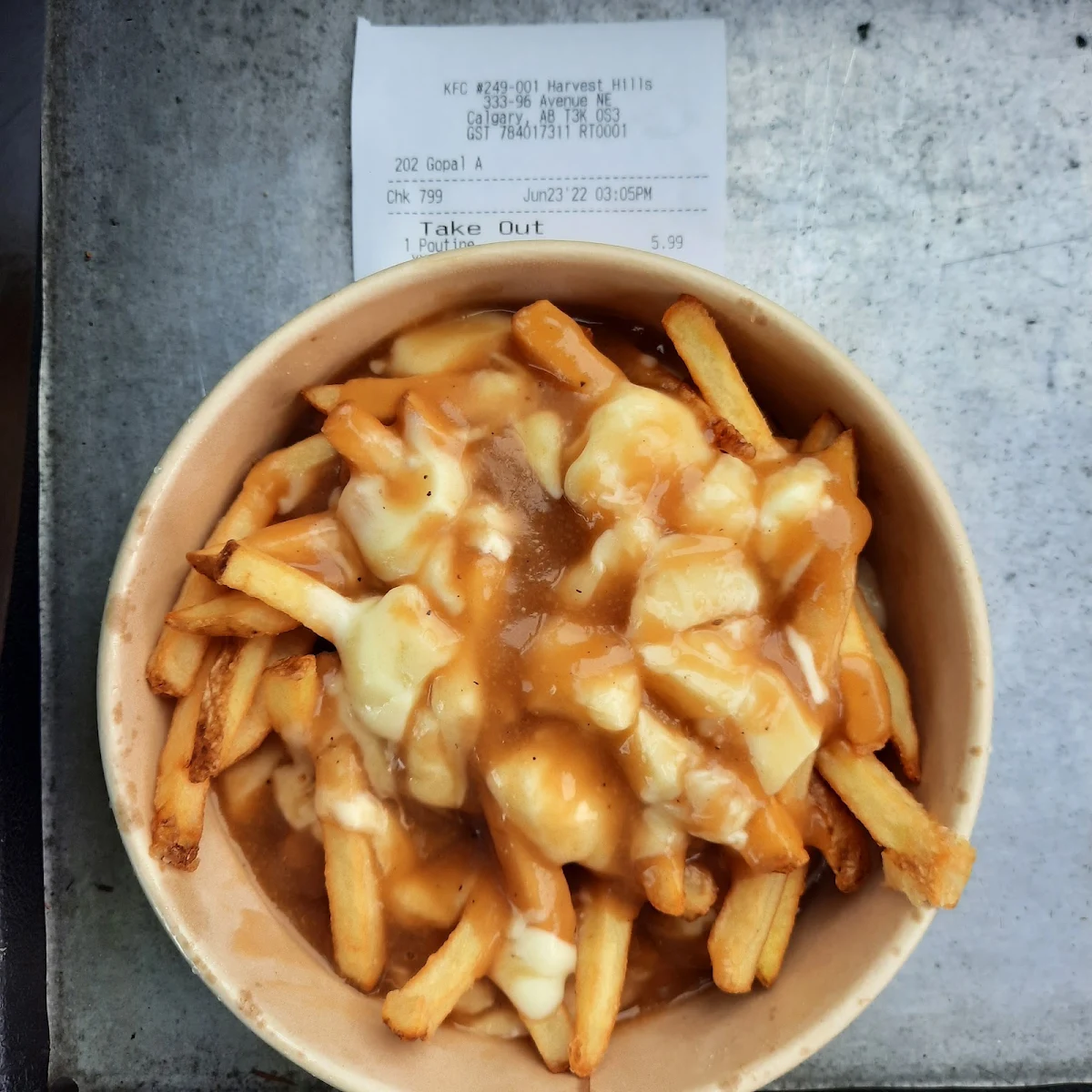 Poutine, KFC