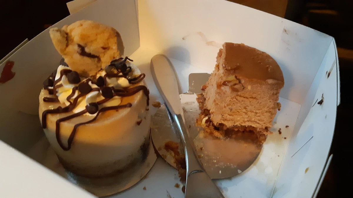 Cookie Dough Cheesecake and Last Bite of a Turtle Cheesecake