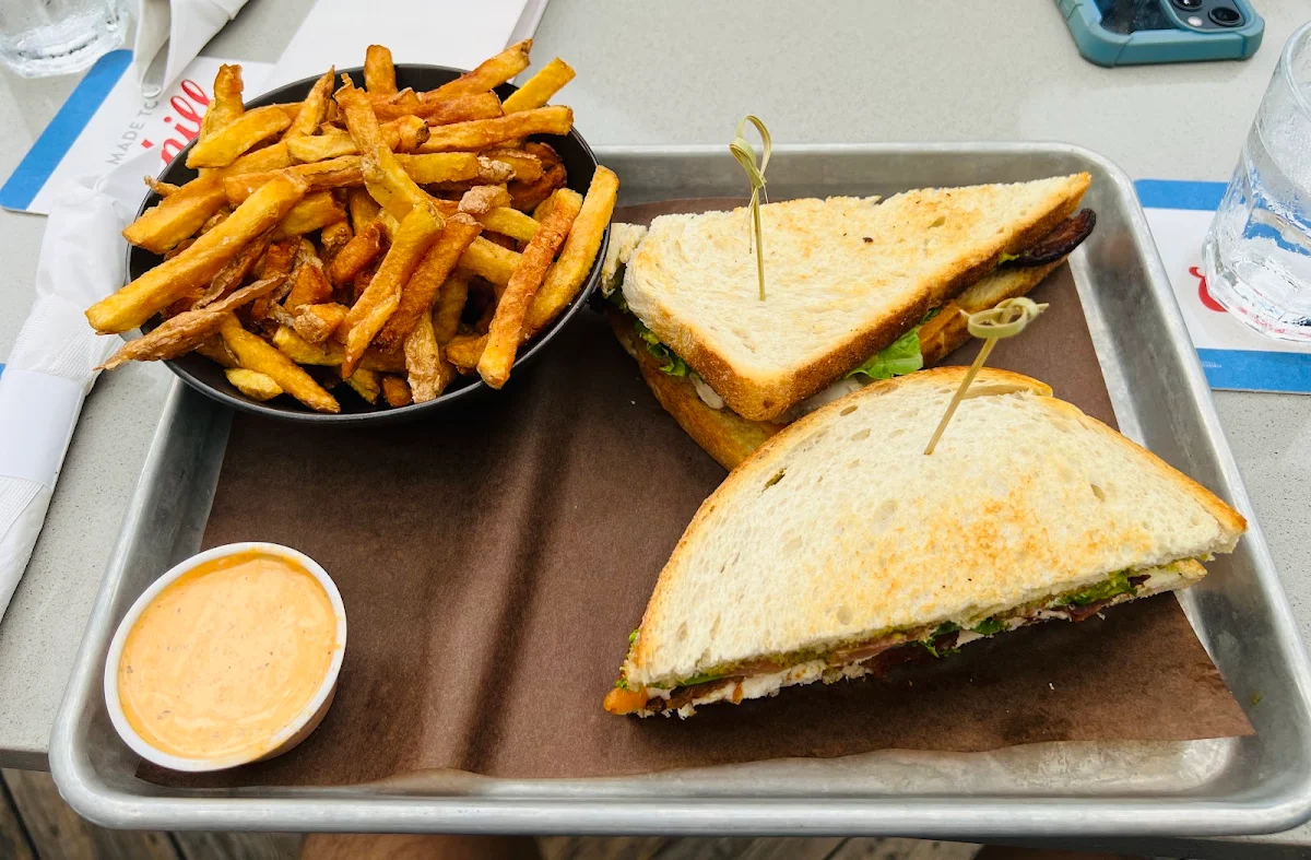 Santa Fe Turkey Club with Fries