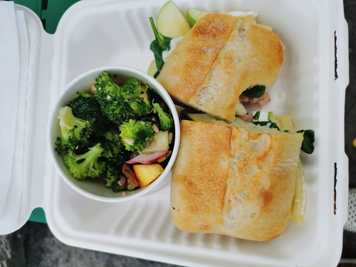 Ham Apple and Brie Cheese Sandwich