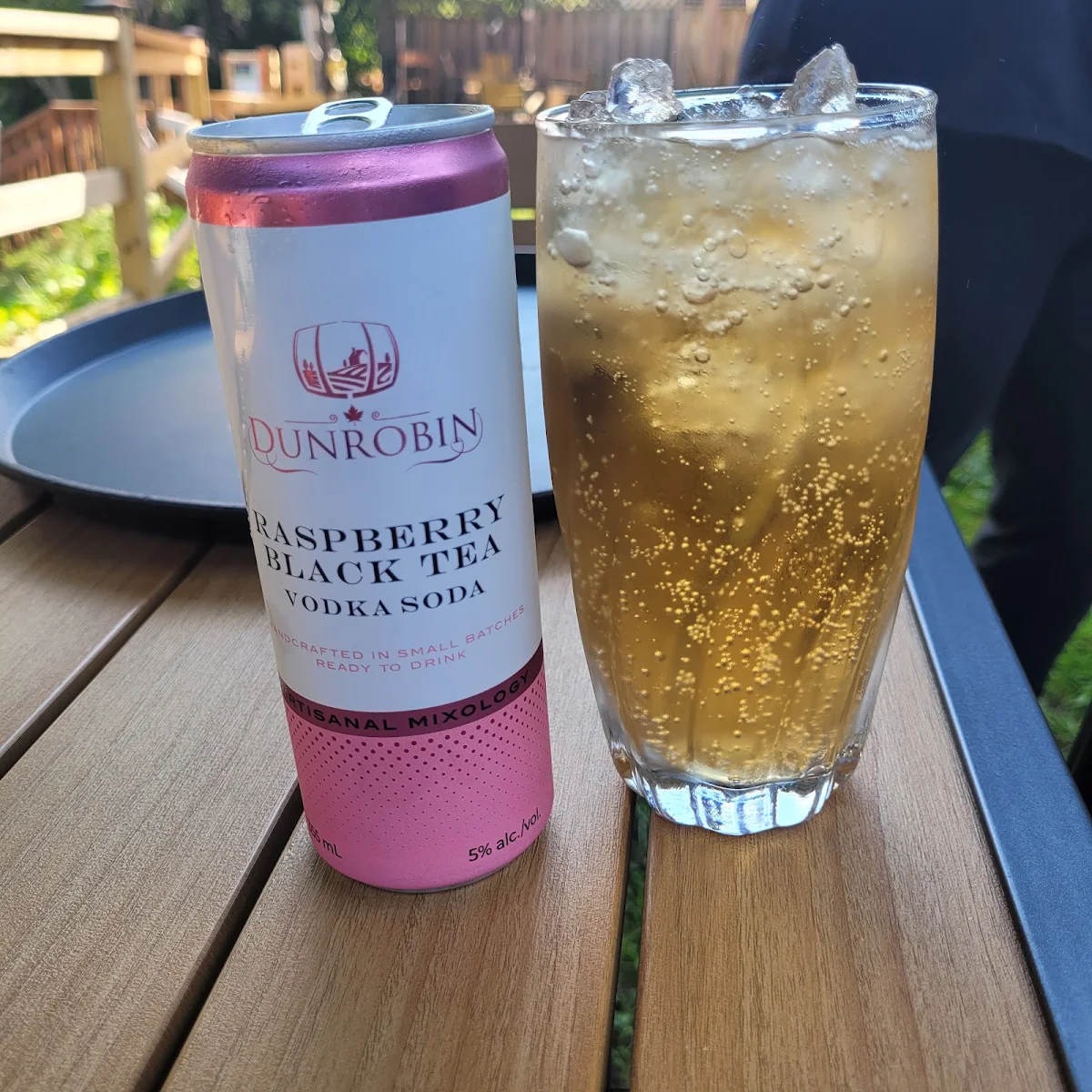 Raspberry Black Tea Vodka Soda