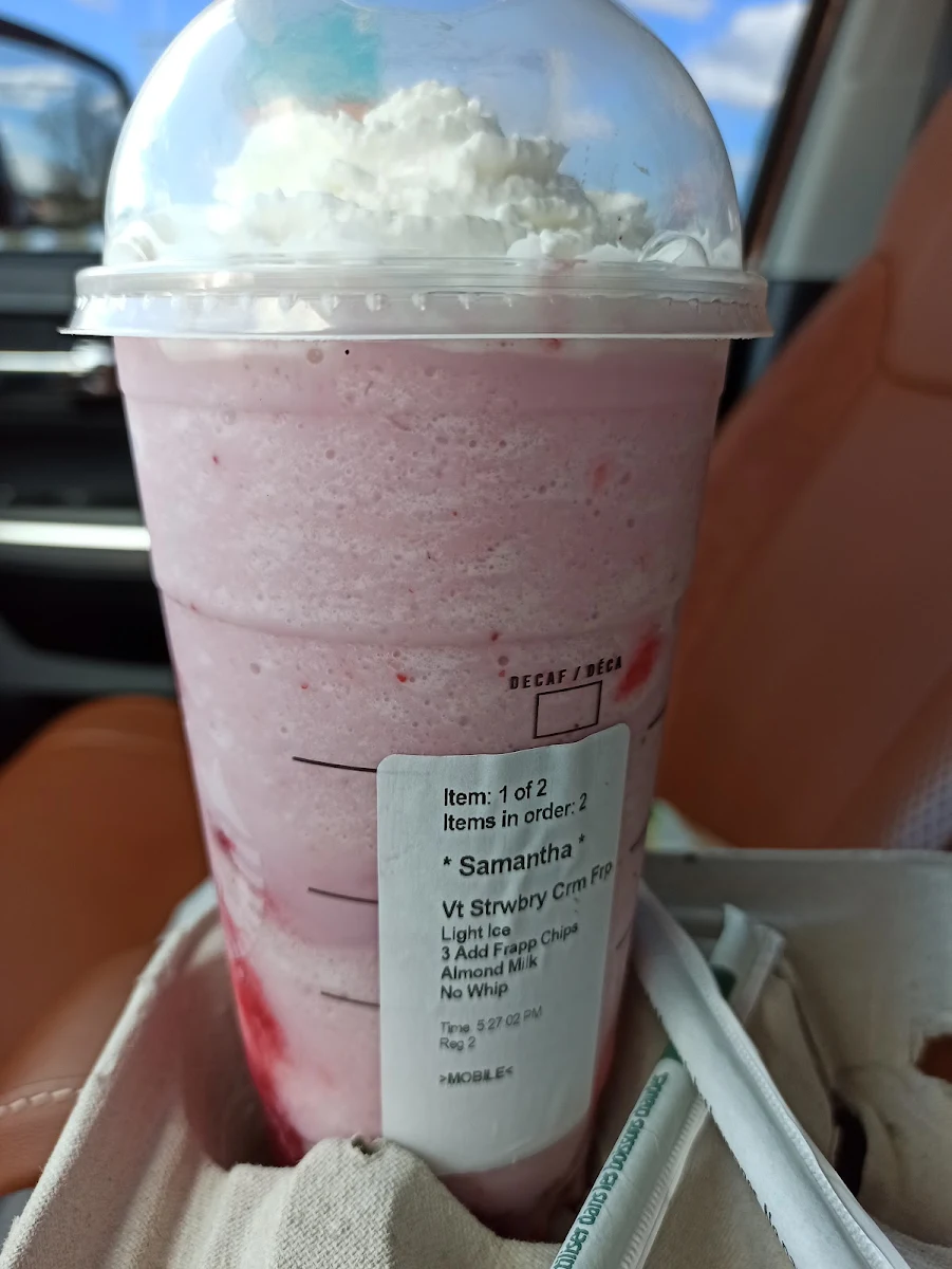 Strawberry Crème Frappuccino Blended Beverage