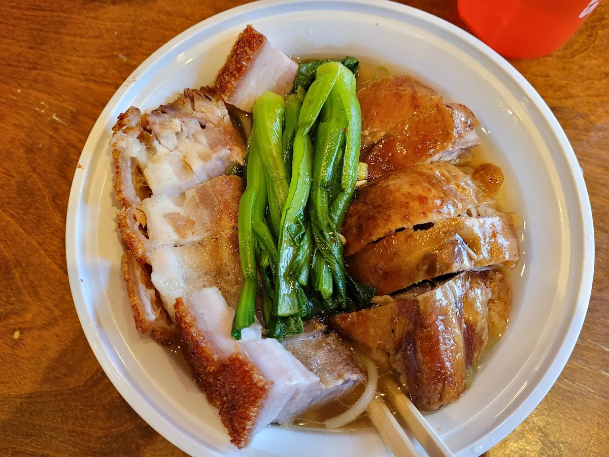 BBQ Pork Abd Roast Pork with Noodles