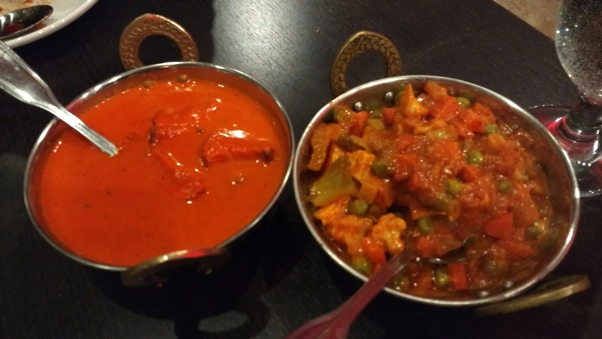 Butter Chicken Curry and Mix Vegetable Curry