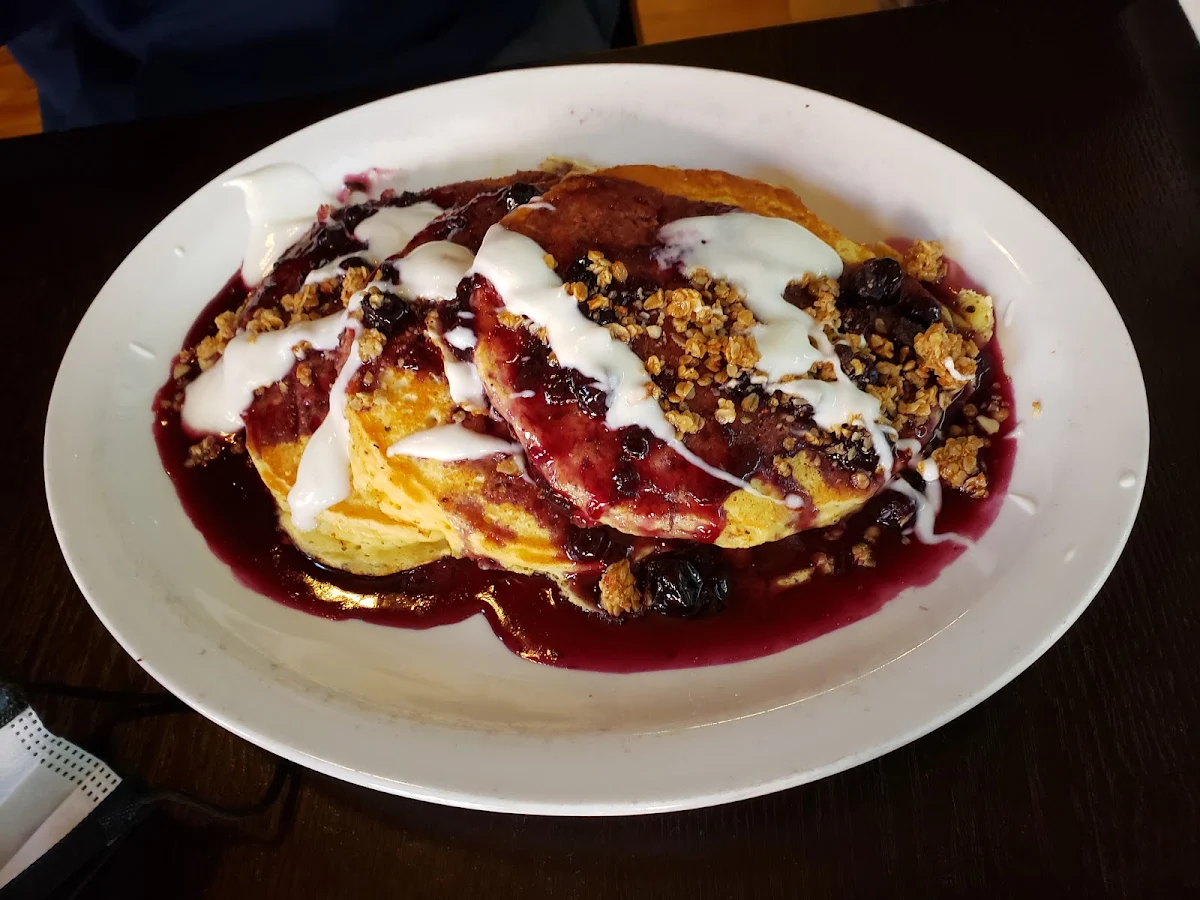 Blueberry Cobbler Pancakes