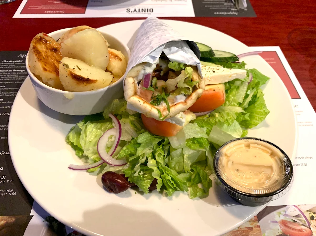 Poulet Assiette Chicken Pita Plate