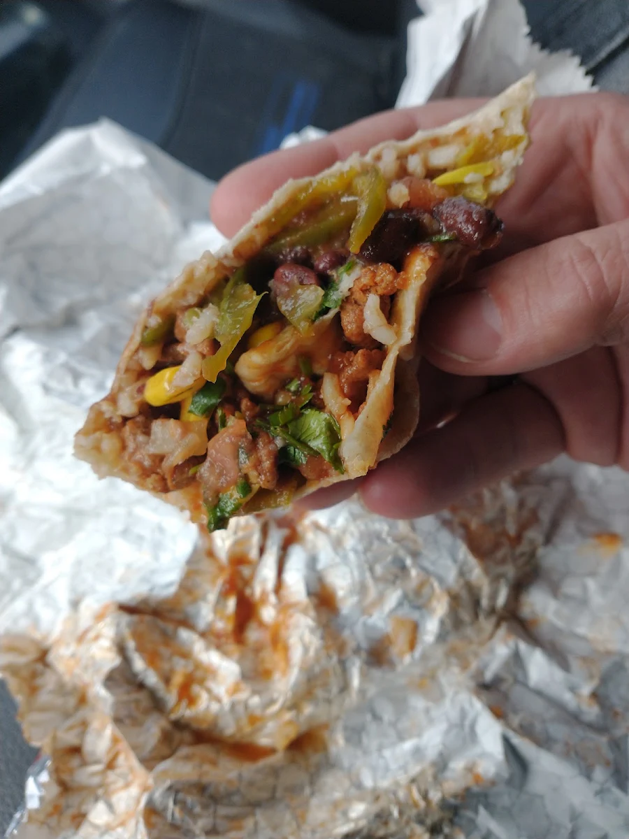 Burrito with Hot Sauce