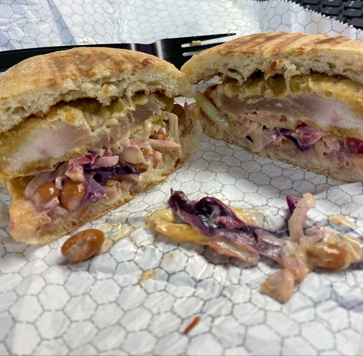 My Raw Chicken Sandwich I Got for Lunch