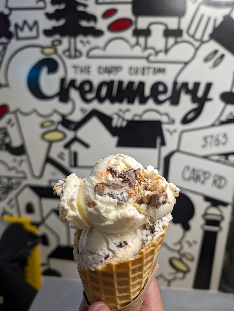Reese Peanut Butter and Skoreo Ice Cream Cone