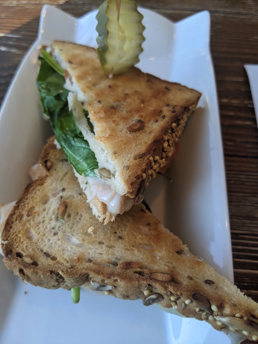 Turkey Pesto Sandwich on Gluten Free Bread