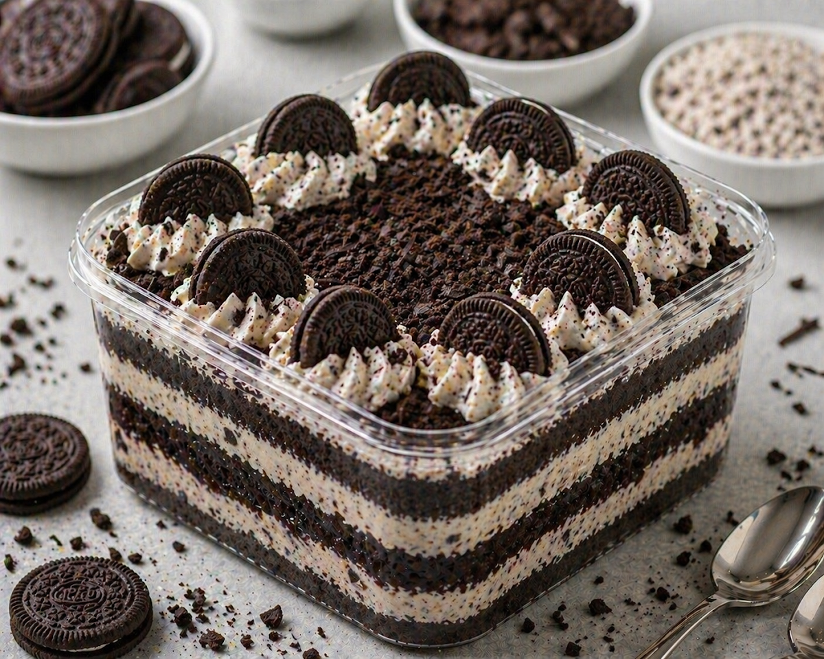 Oreo Cookie and Cream Delight Cake 8 Oz Freshly Eggless