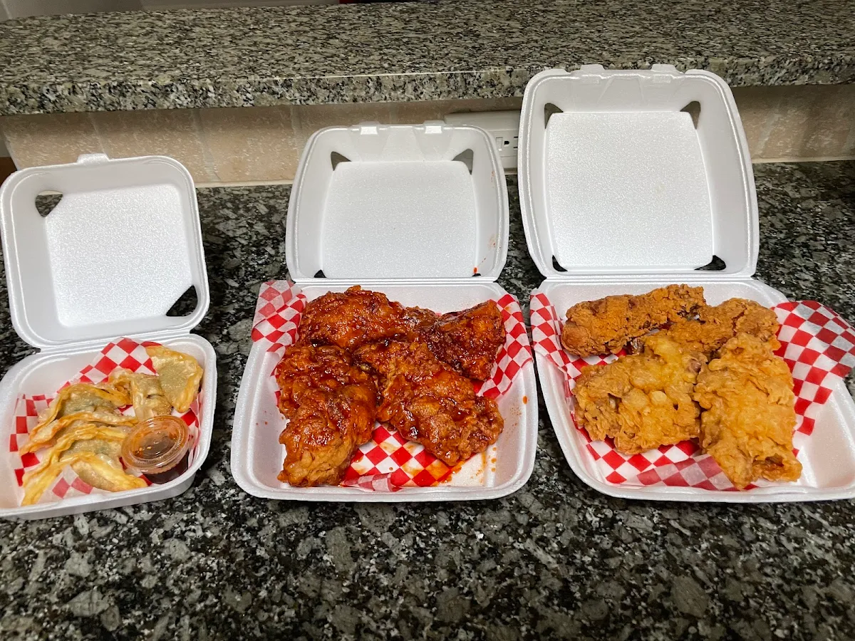 Potstickers & Korean Chicken