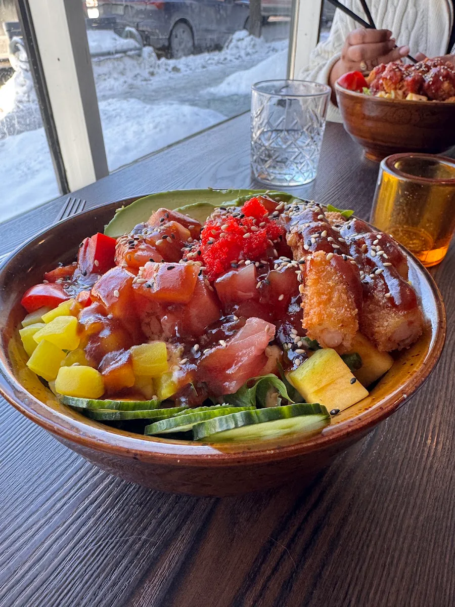 Poke Poulet Katsu Chicken Katsu Poke