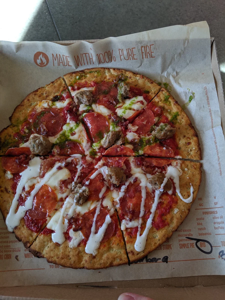 Keto Crust Meat Lovers Pizza