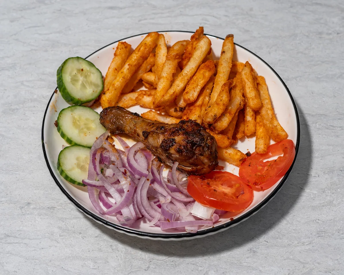 Chicken Suya Combo with Fries